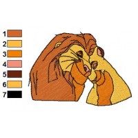 Lion King Embroidery Design 8